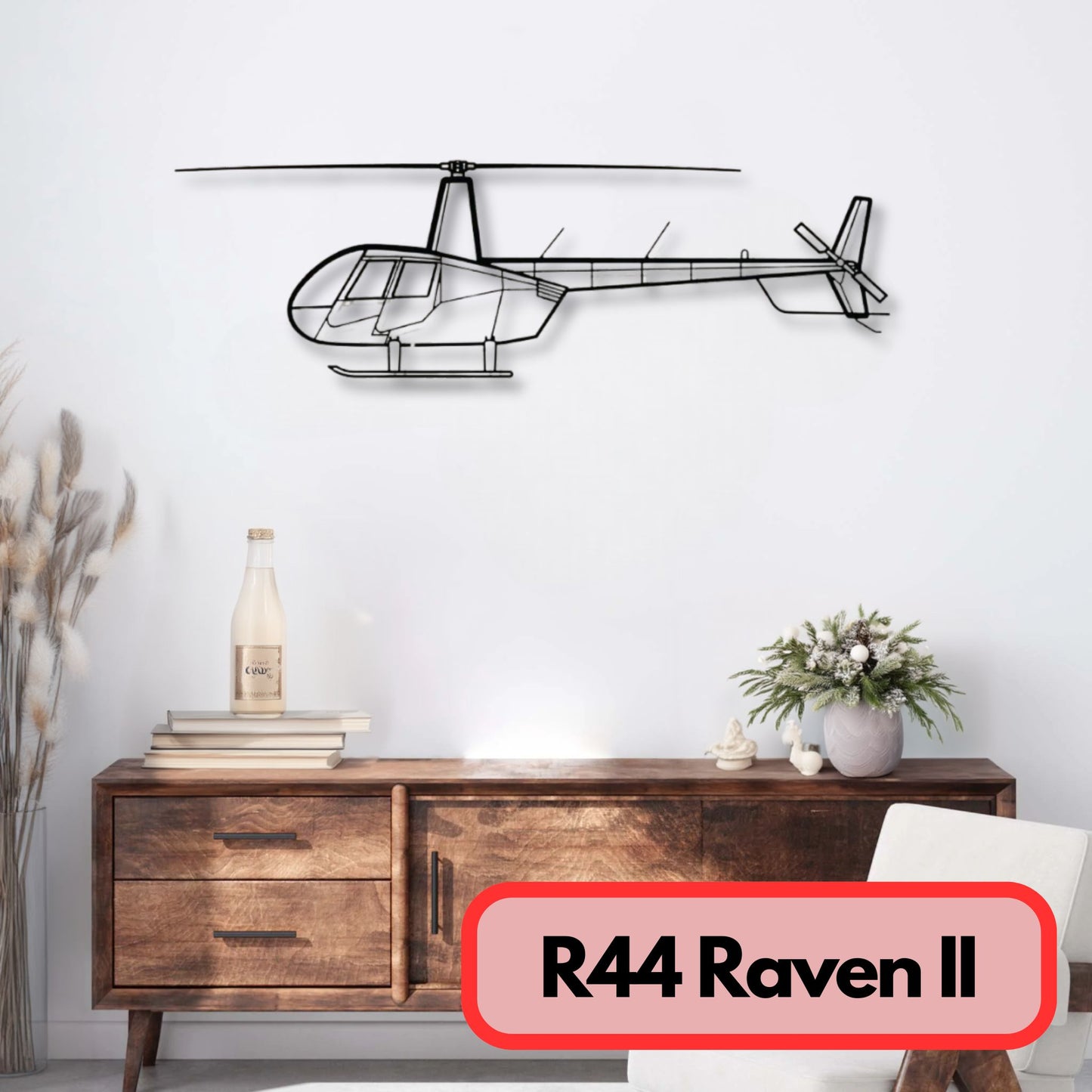 Décoration murale métal R44 Raven II